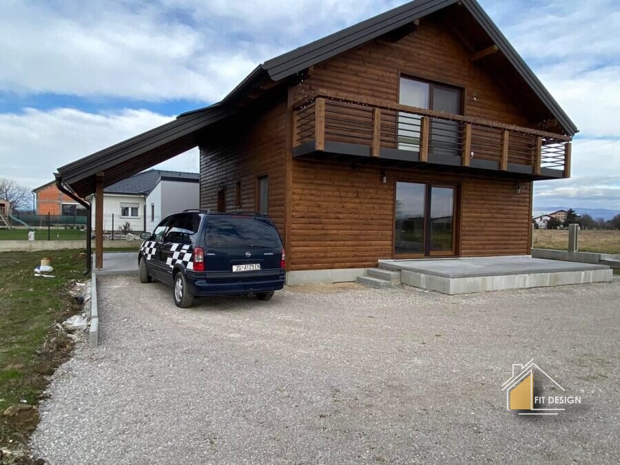 Kuća s potkrovljem 128 m², Novi Zagreb, montažna kuća Fit Design