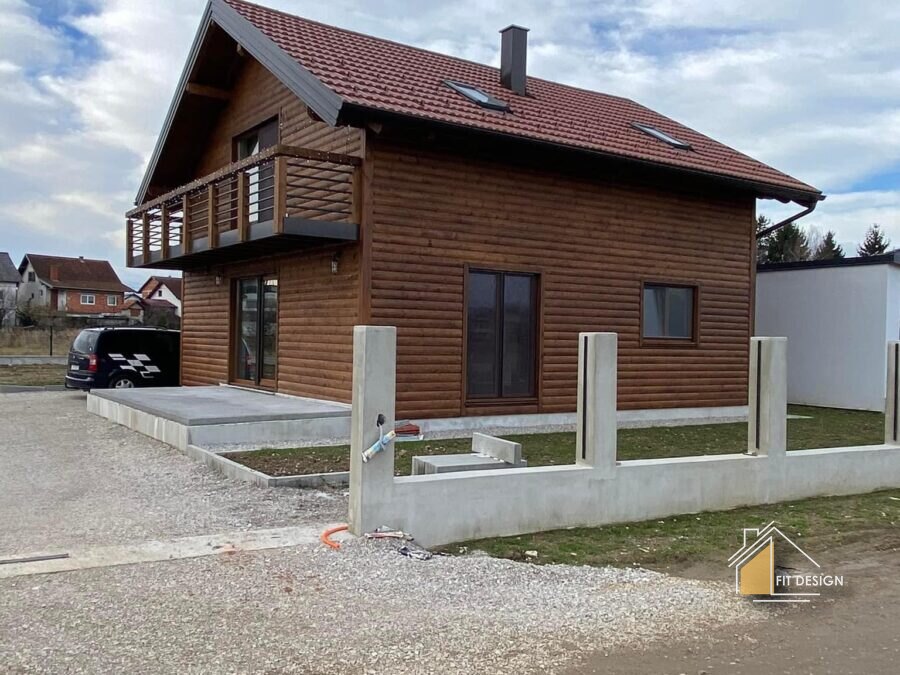 Kuća s potkrovljem 128 m², Novi Zagreb, montažna kuća Fit Design, fotografija 2