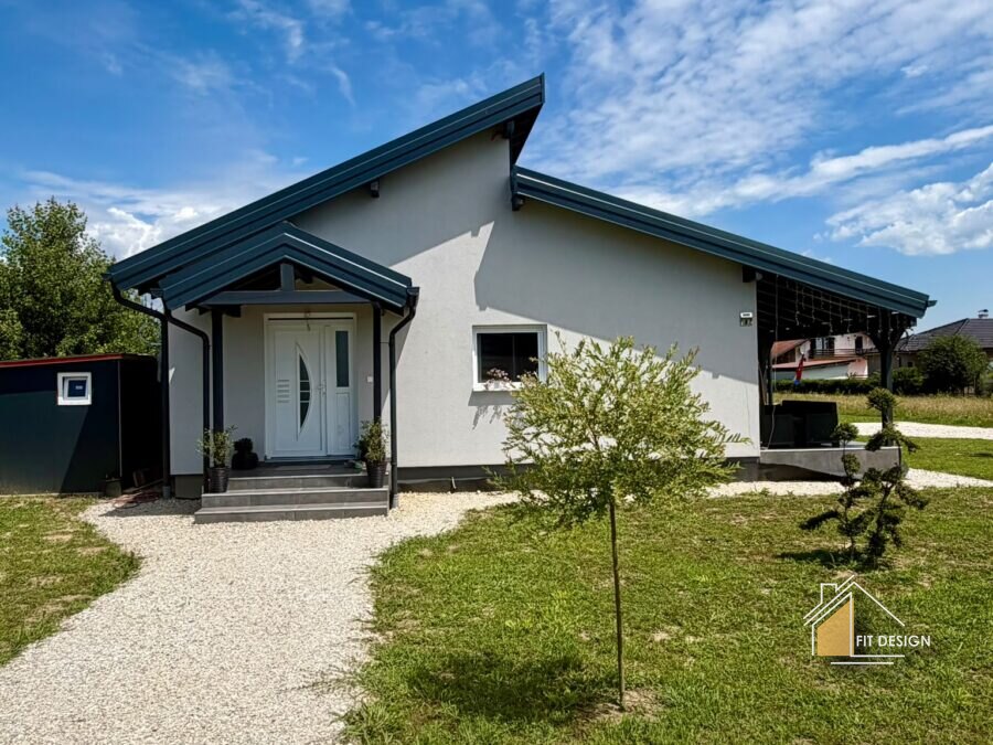 Prizemnica 92 m², Zagrebačka okolica, montažna kuća Fit Design